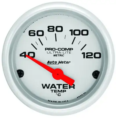 AutoMeter 2-1/16 In. Water Temperature, 40-120 Celsius, Ultra-Lite