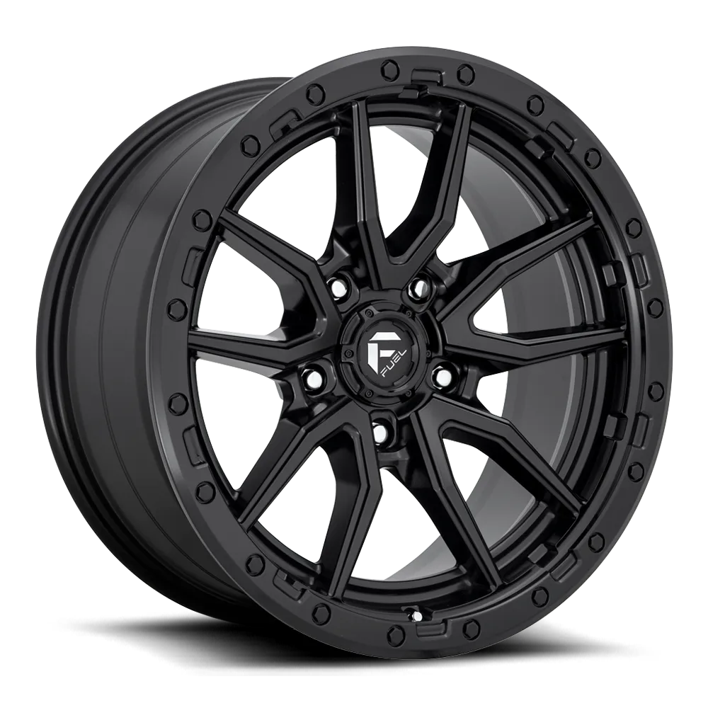 Aluminum Wheels 17X9 Rebel D679 5 On 127 Matte Black 71.5 Bore 1 Offset Fuel Off Road Wheels product image