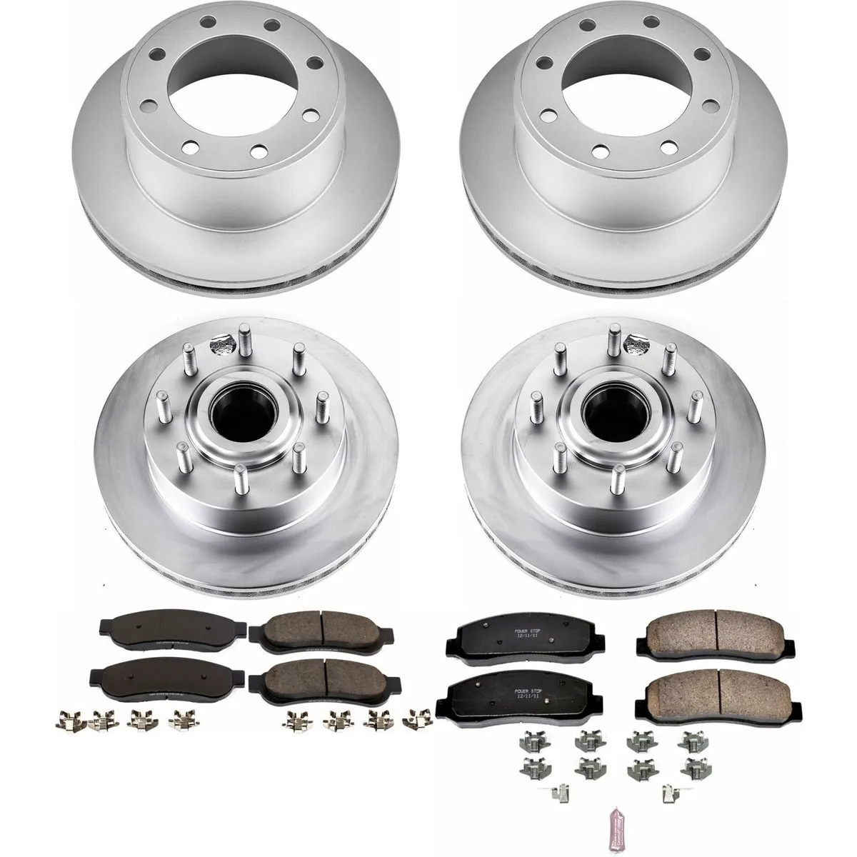 Z17 Geomet Coated Rotor Kit: Genuine Geomet Fully Coated Rotors; Ceramic Pads W/Hardware product image
