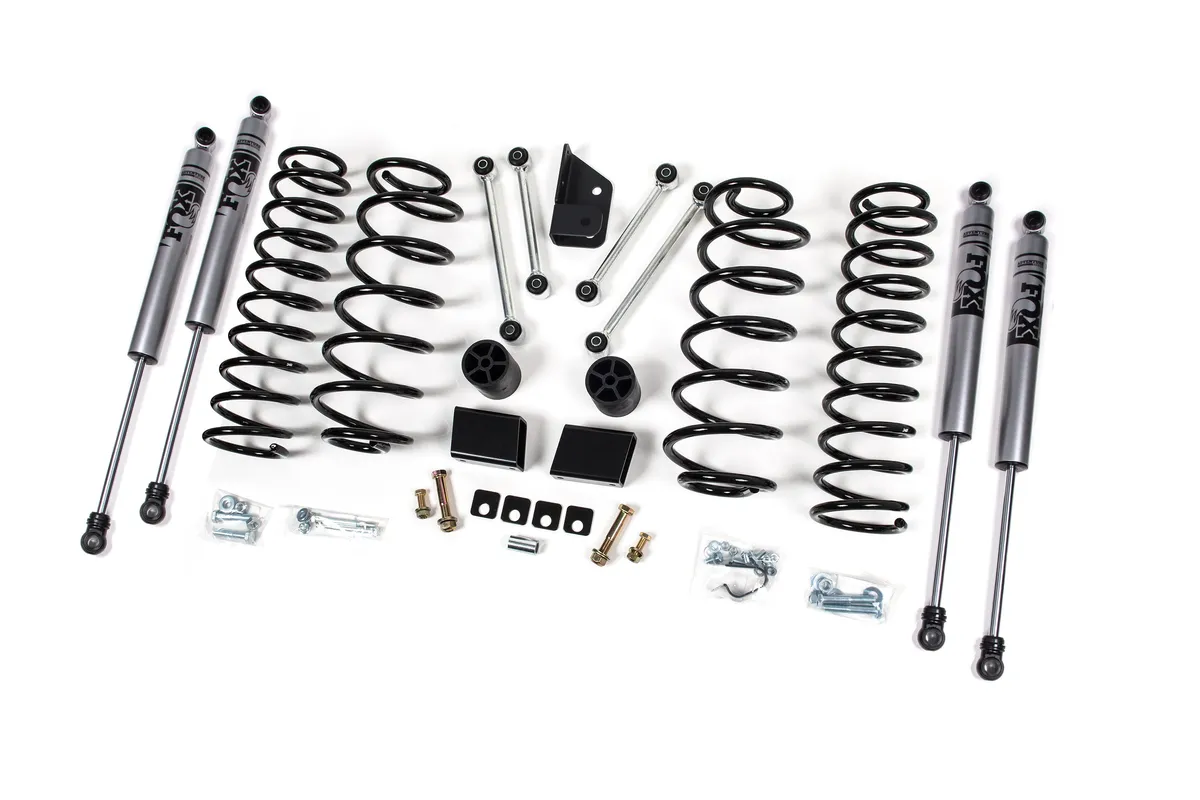 Zone Offroad 18-24 Jeep Wrangler JL 2 Door 3 Inch Lift Kit With Fox Adventure Shocks Zone Offroad