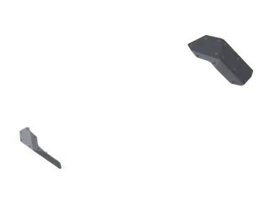 Artec Industries 07-Up Jeep Wranger/Gladiator High Clearance Rear Bumper Corner Pods Skids Raw Aluminum