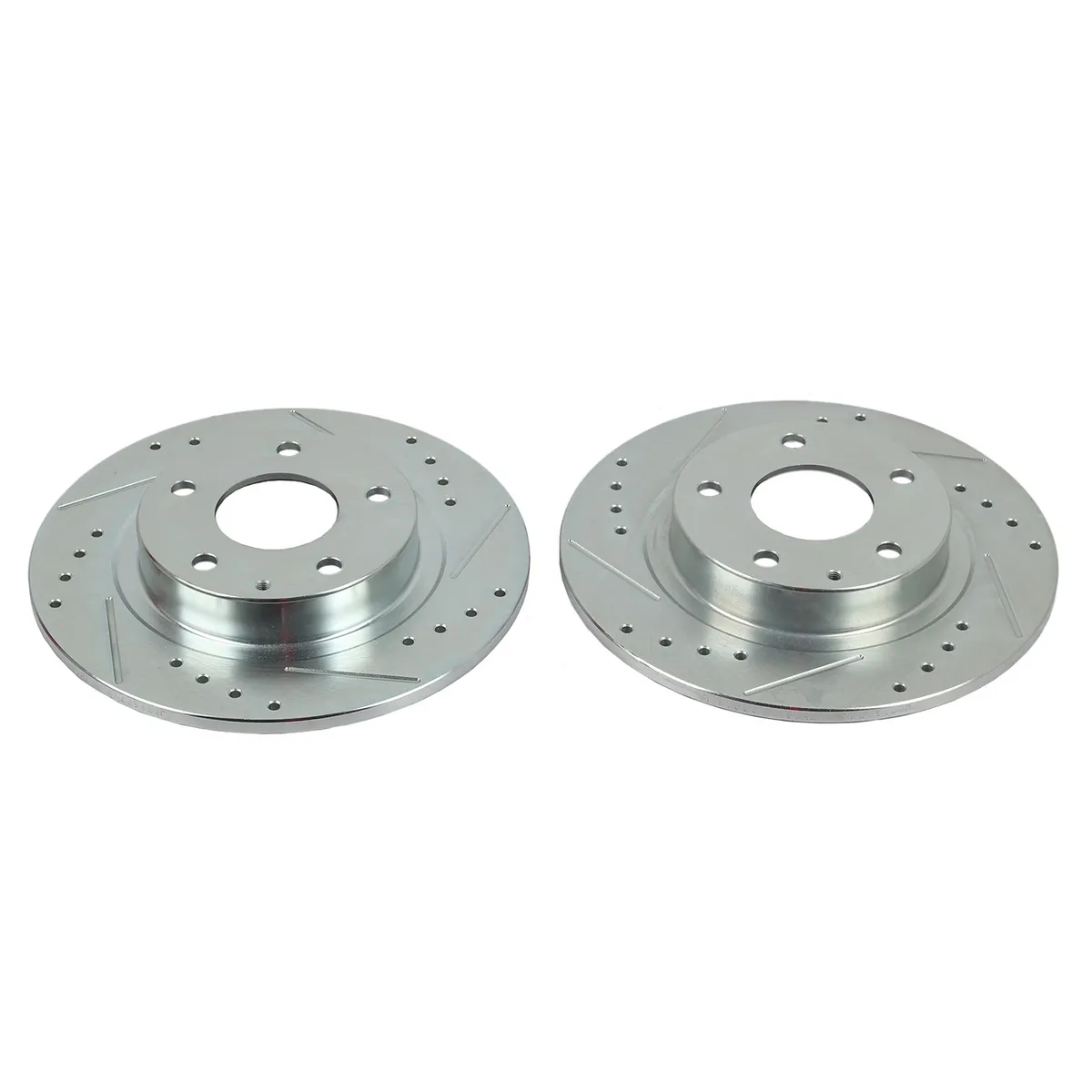 Evolution Drilled/Slotted Zinc Plated Rotors (Pair) product image