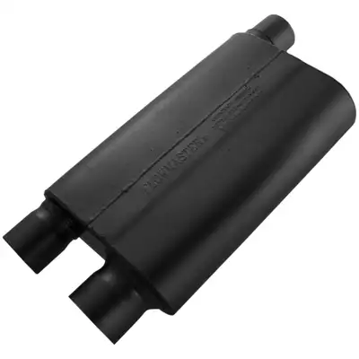 Flowmaster 80 Series Crossflow Muffler 3.00in IN (O) / 2.50in OUT (D) Chev. Camaro / Pontiac Firebird 82-02 V-8 Only: ea 16 Gauge Aluminized Steel