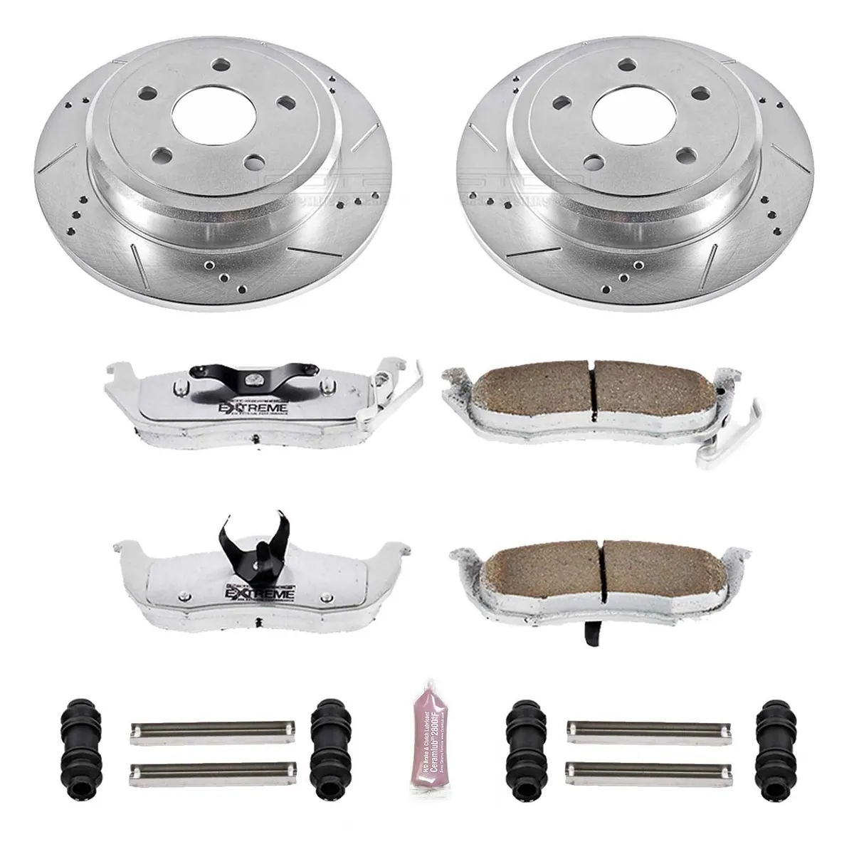Z26 Street Warrior Upgrade Kit: Drilled/Slotted Rotors; Carbon-Fiber Ceramic Pads W/Hardware product image