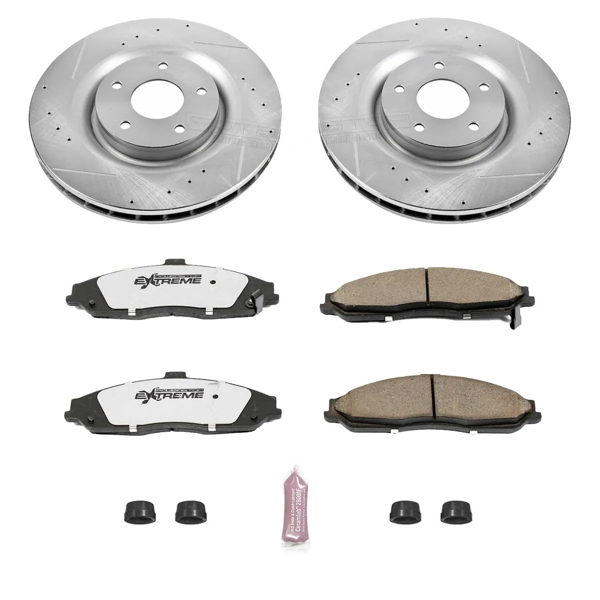 Z26 Street Warrior Upgrade Kit: Drilled/Slotted Rotors; Carbon-Fiber Ceramic Pads W/Hardware product image