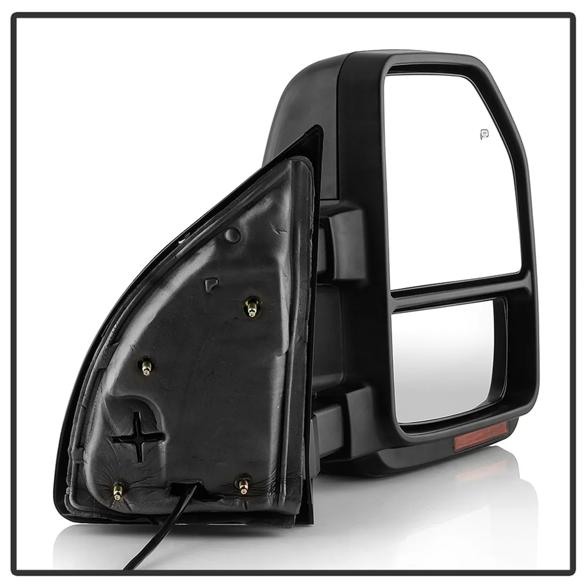 9907 Superduty g4 Power Heated Sequential LED Signal Telescoping Mirrors Smoke product image