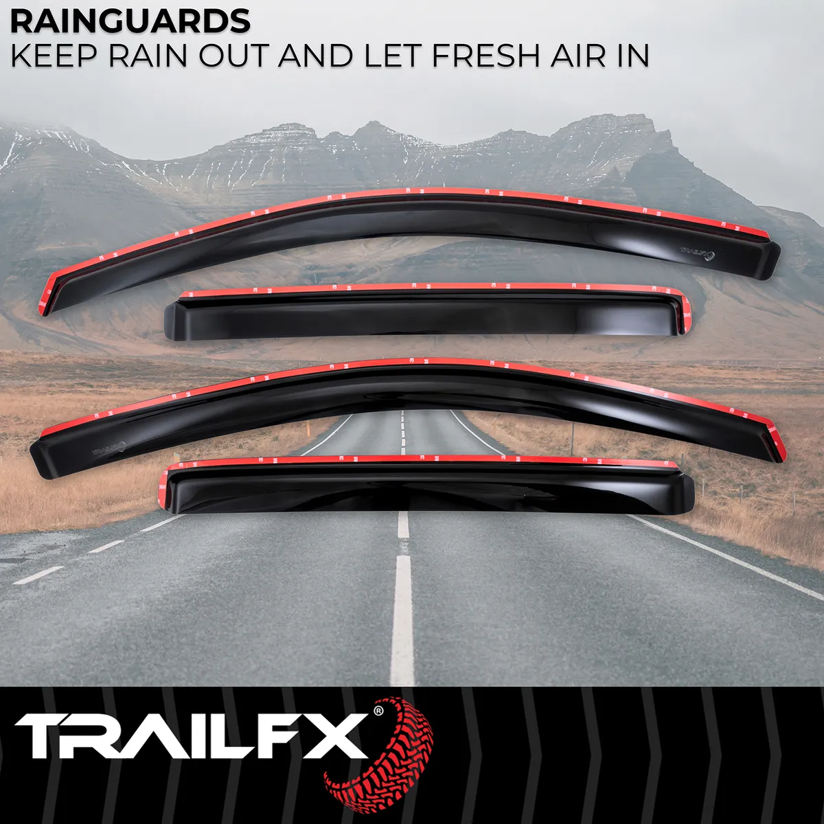 Tfx Inchannel Wndw Vents Smoke 4pc product image