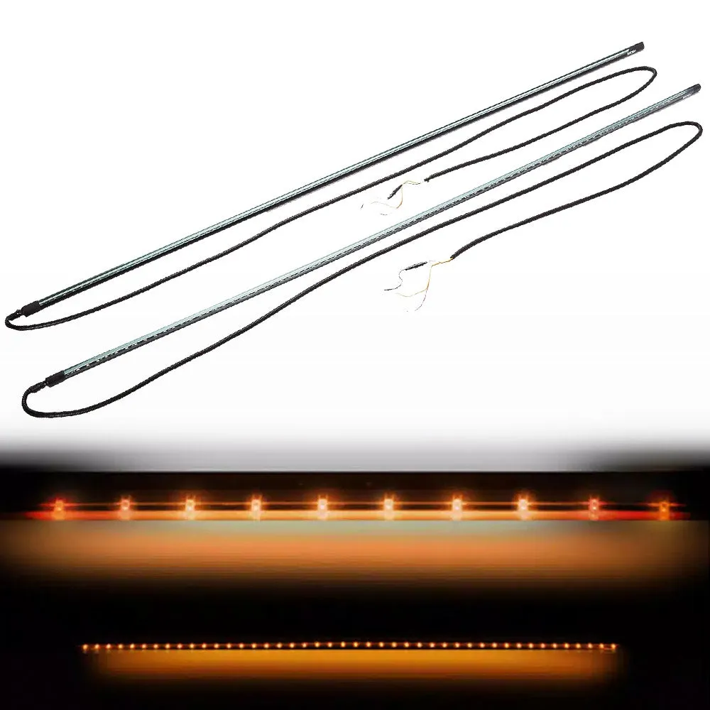 62inch Big Rig LED Running Light Kit in Amber - 2 Piece Set Includes Left And Right Side Fits All Extended And Quad Cab product image