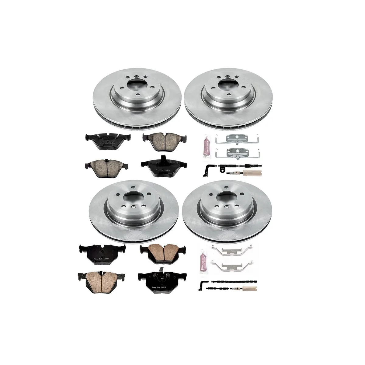Z17 Direct Replacement Kit: Rotors; Ceramic Pads W/Hardware; Pad Sensors product image