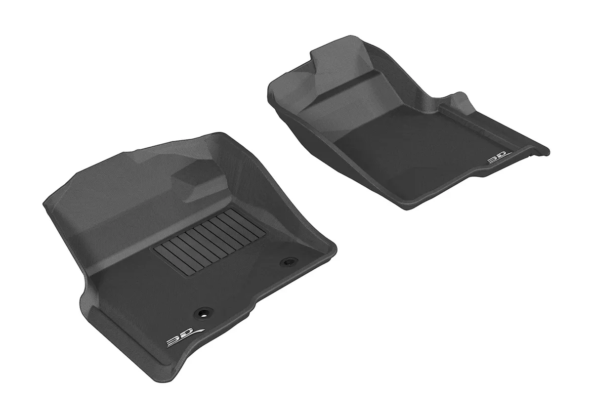 3D MAXpider Ford F-150 2010-2014 Regular Supercab Supercrew Kagu Black r1 2 Posts With Heating Duct Not Fit 4x4 mt Floor Shifter