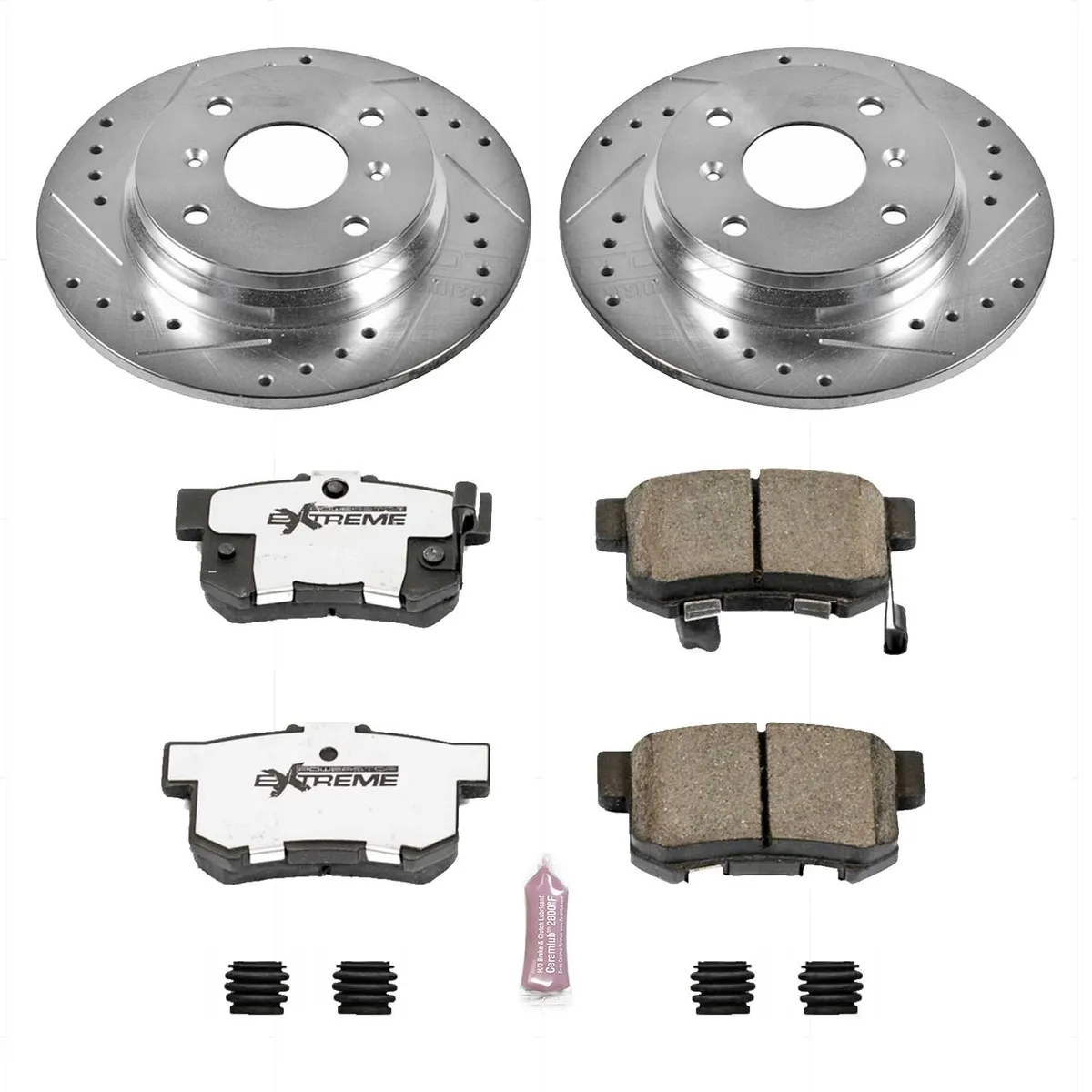 Z26 Street Warrior Upgrade Kit: Drilled/Slotted Rotors; Carbon-Fiber Ceramic Pads W/Hardware product image
