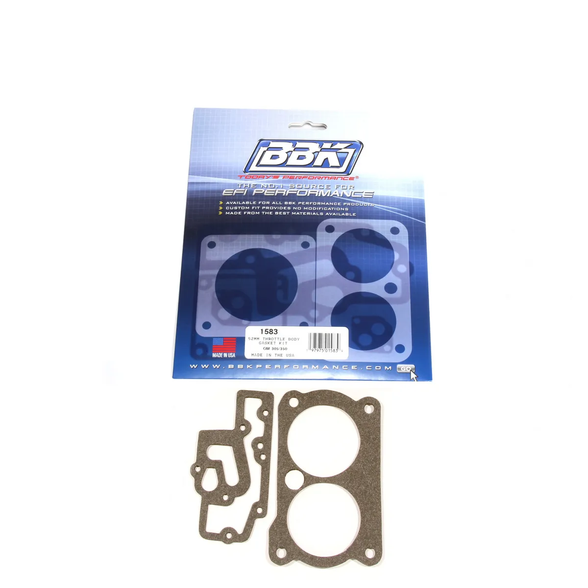 Bbk Performance Parts 1583 Throttle Body Gasket Kit For gm Twin 52mm For 1534-1537-1540-1543 product image