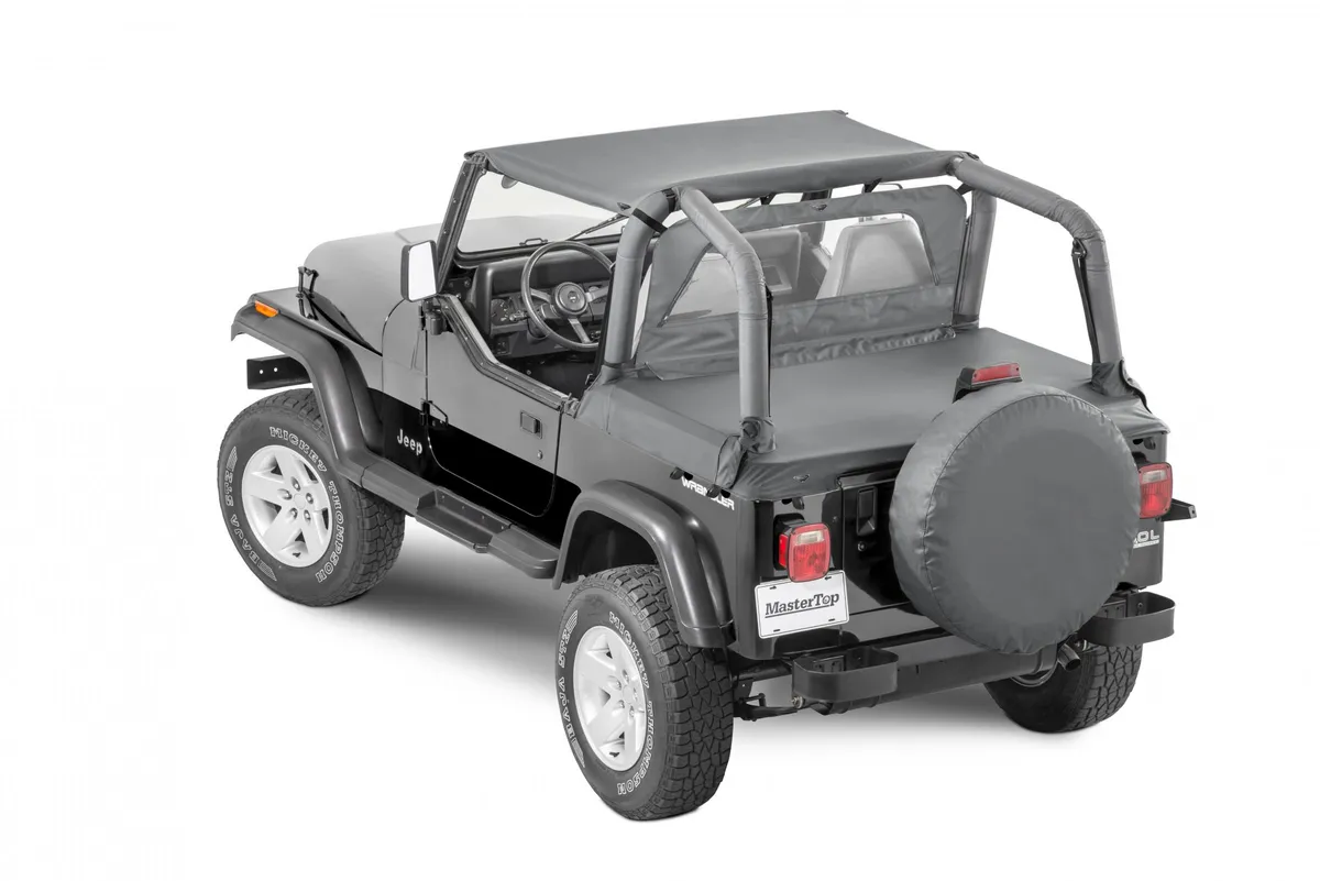 Jeep YJ Bimini Top For 87-95 Jeep Wrangler YJ Black Diamond MasterTop product image