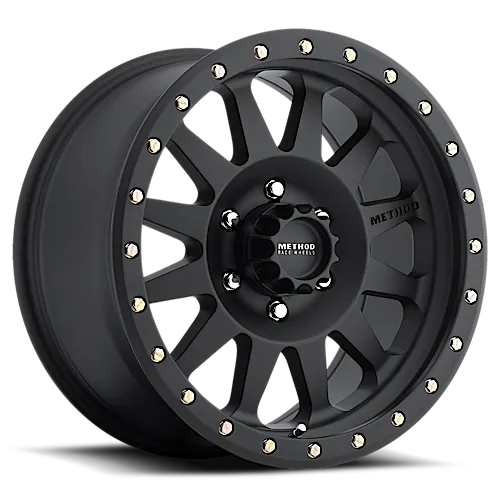 Method Race Wheels Aluminum Wheels 17x8.5 Double Standard MR304 Bolt Pattern 6 On 139.7 Offset 0 Lip Size 3.07 Matte Black MB Method