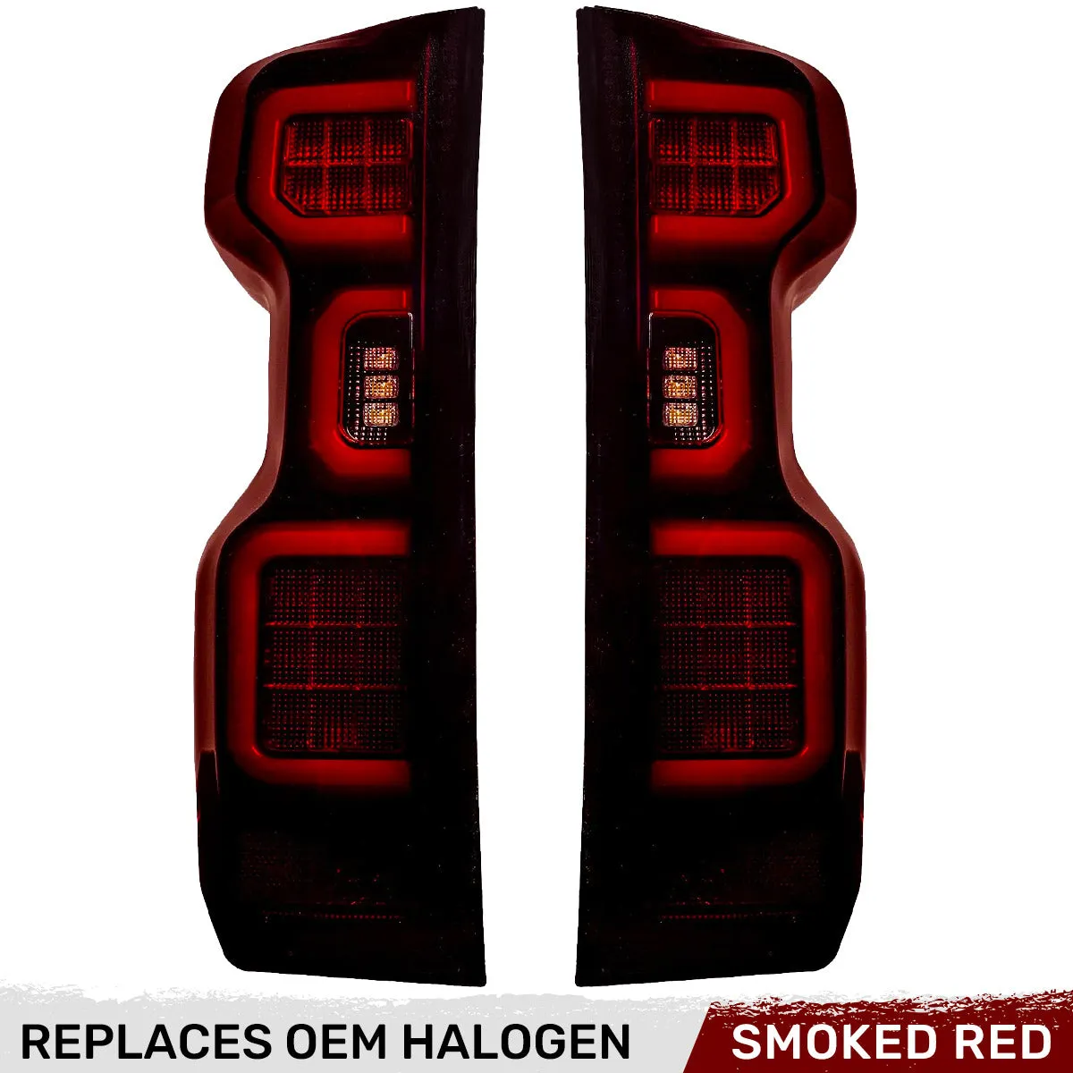Chevy Silverado 2500/3500 20-23 Ultra Bright OLED Tail Lights (Replaces Factory/OEM Halogen Tail Lights Only) - Multiple Lens product image