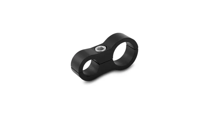 Stepped Line Separator; 0.5625 in. Hole 1 ID; 0.6875 in. Hole 2 ID; Billet Aluminum; Black Anodized; product image