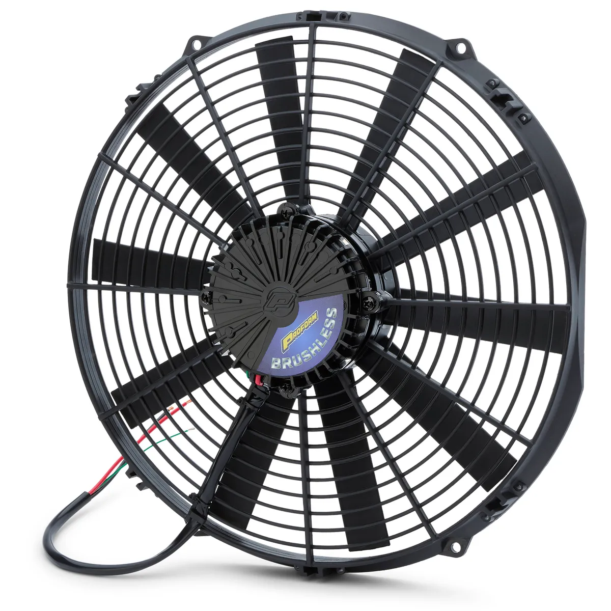Brushless Ultraperformance 14in Electric Fan 2100 Cfm Straight Blade 12v Puller Only product image