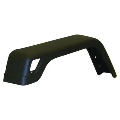 Crown Automotive Jeep Replacement Fender Flare; Front Left; Wide; Flat Black;
