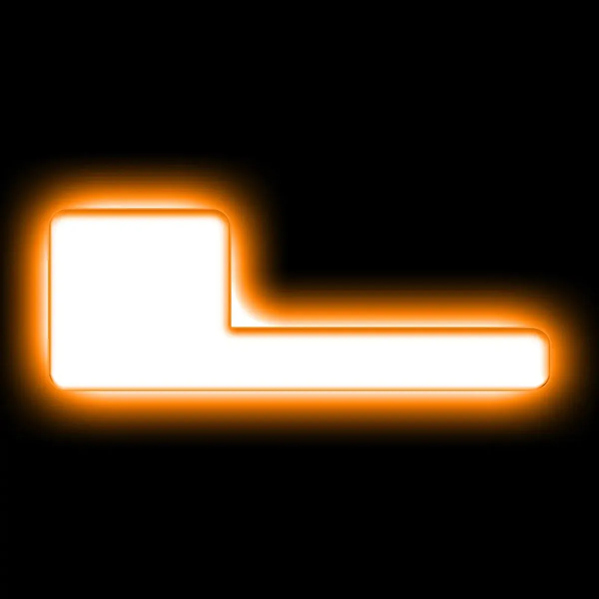 ORACLE Lighting Universal Illuminated LED Letter Badges - Matte Black Surface Finish - E product image