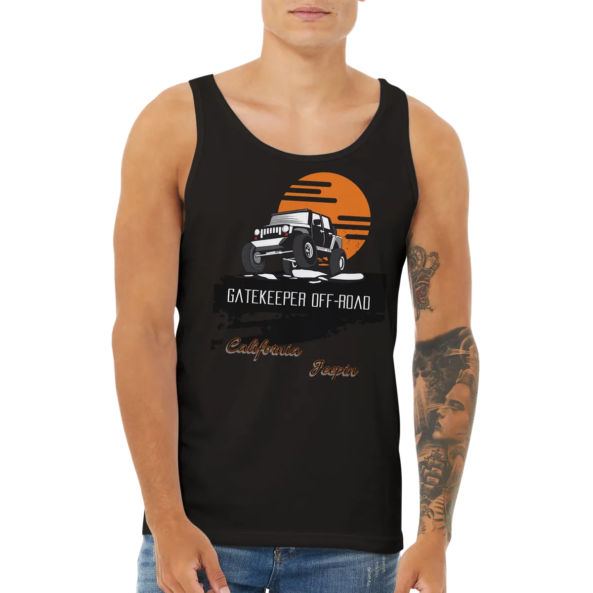 GateKeeper Cali Jeepin Premium Unisex Tank Top product image