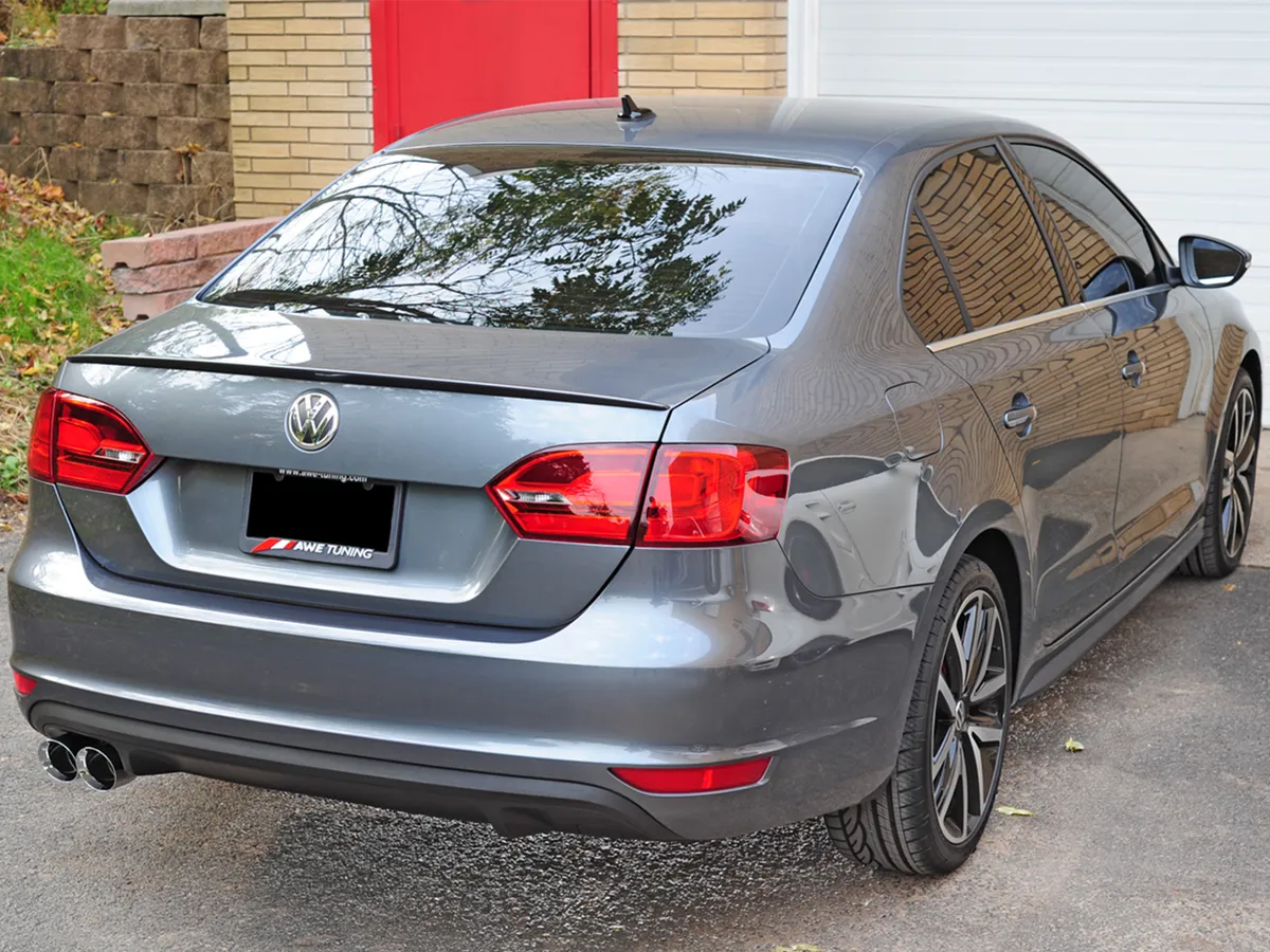 AWE Track Edition Exhaust for MK6 GLI 2.0T - MK6 Jetta 1.8T - Diamond Black Tips product image