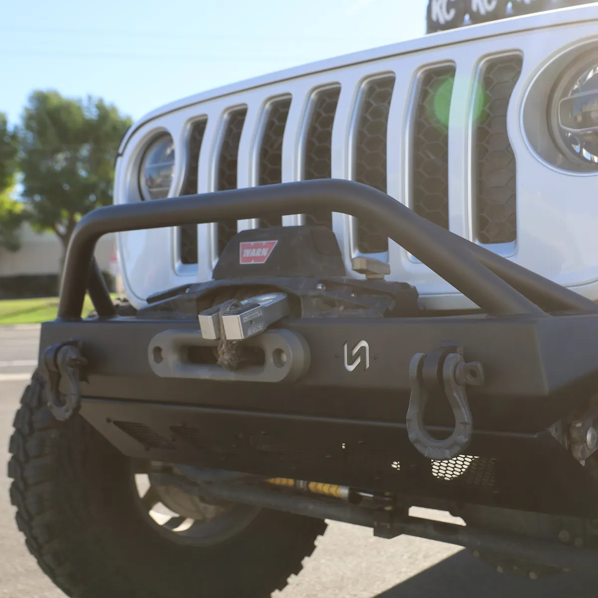 Jeep JK/JL/JT Front Bumper with Welded Bull Bar & Skid Plate | 2007–2025 product image
