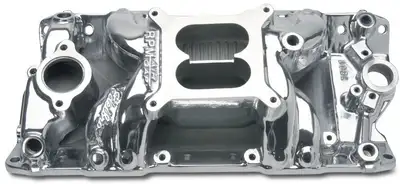 Edelbrock Edelbrock 75011 Performer RPM AIR-Gap Small Block Chevy Polished Intake Manifold