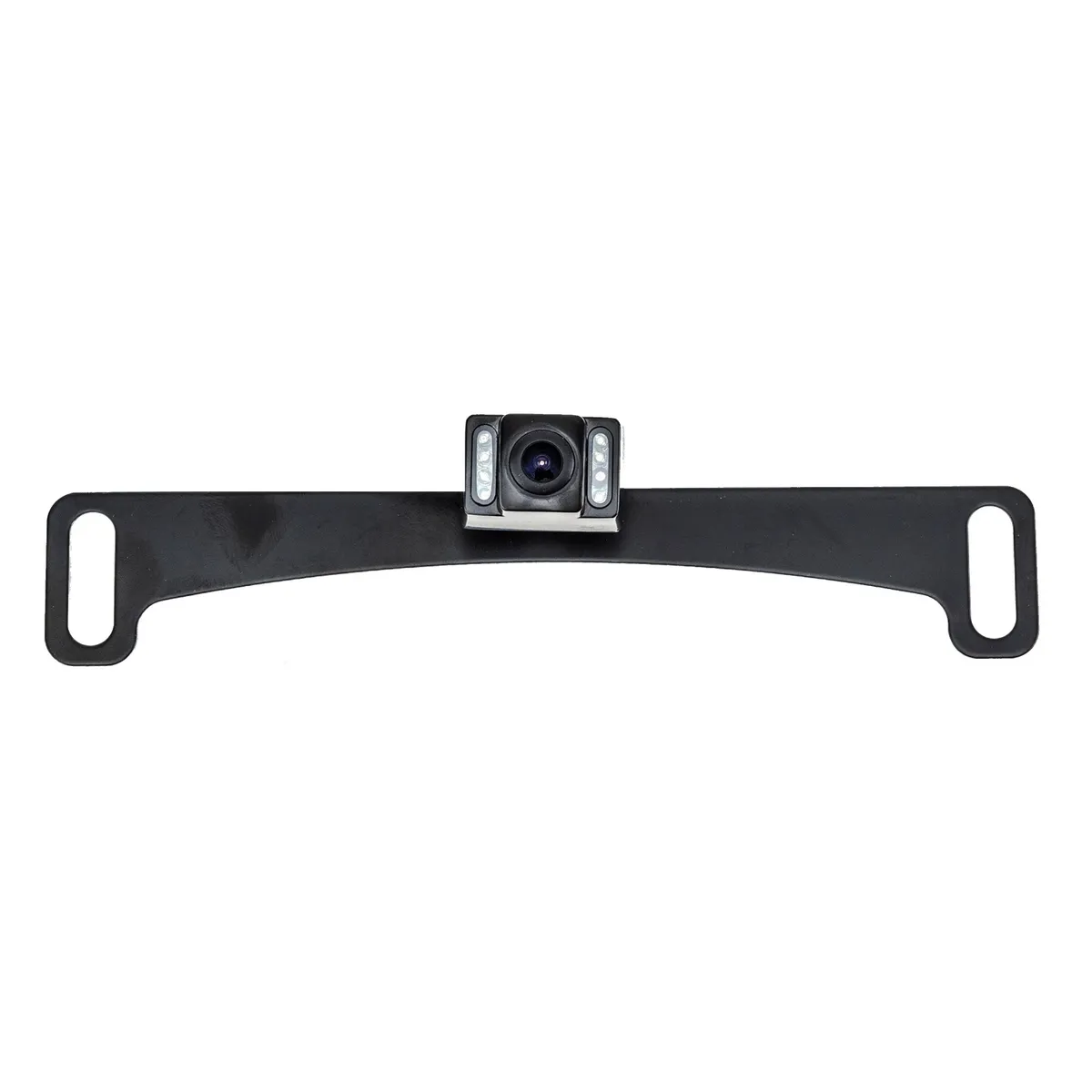Universal Dual Mount CMOS Camera w/Infrared Light; Metal License Plate and Camera Mount; 22ft. Chassis Harness To RCA Included; Parking Gridlines and Image Mirroring Available; product image