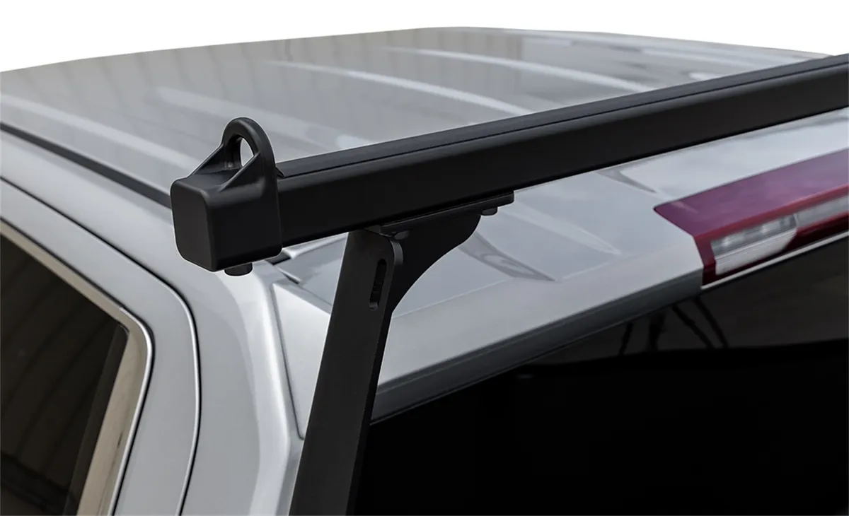 ADARAC™ Aluminum Truck Bed Rack System; Matte Black Finish; Without RamBox Cargo Management System; Single Rail; product image