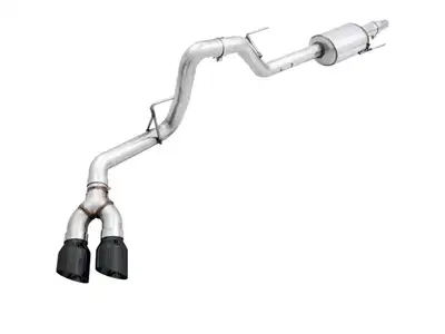 AWE Tuning AWE 0FG Single Exit Exhaust for '15-'20 F-150 - 4.5" Diamond Black Tips