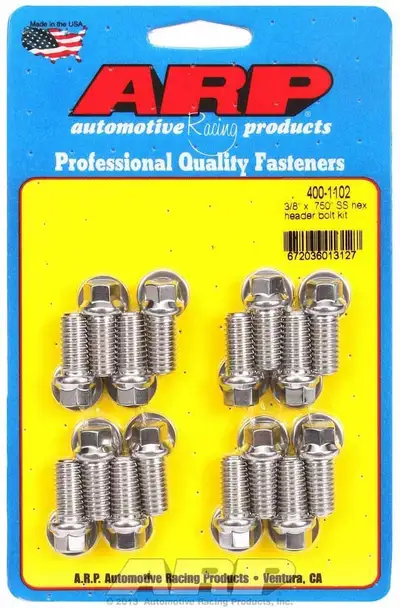 ARP Auto Racing S/S Header Bolt Kit - 3/8 x .750 UHL (16)