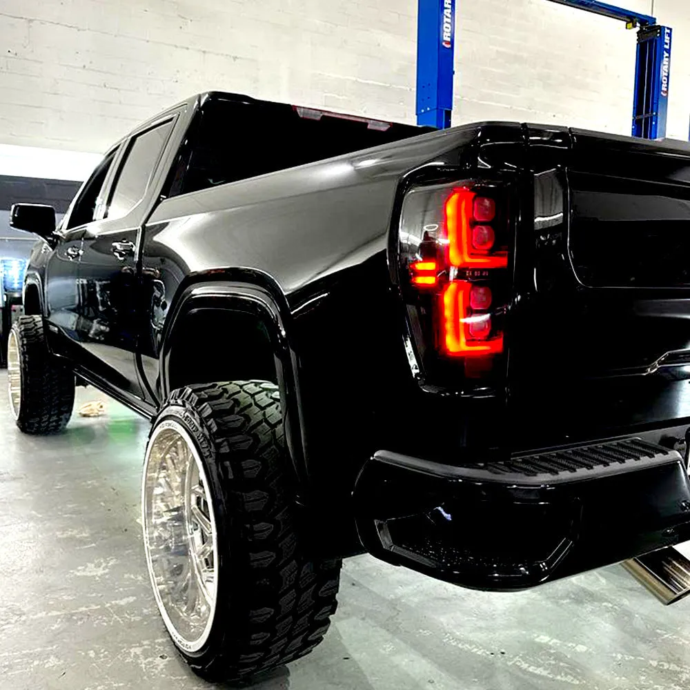 Gmc Sierra 19-20 1500 And 20-21 25003500 Only Fits Single Wheel Body Style Trucks With Factory OEM LED Tail Lights Oled Tail Lights - Smoked Lens product image