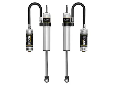 ICON Vehicle Dynamics ICON 2005-2023 Toyota Tacoma, 2-4” Lift, Rear, V.S. 2.5 Aluminum Series Shock Absorbers, Remote Reservoir, Pair