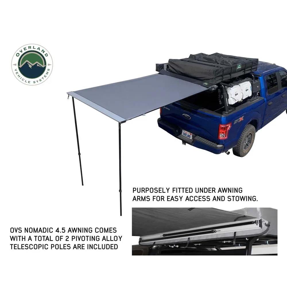Nomadic Awning 4.5 The Perfect 4.5 Awning with Black Cover Overland Vehicle Systems product image