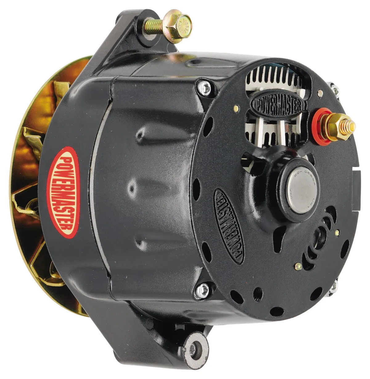 Smooth Look™ Alternator; 12si; 150 Amp; 100 Idle; 1 Groove V Type; Baffle; Black; product image