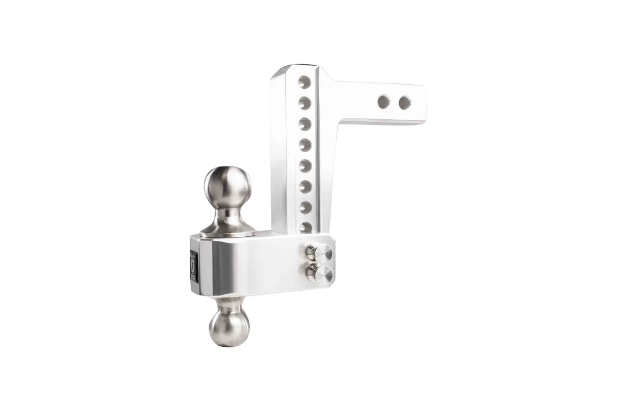 2.0" Aluminum Medium Duty Hitch 6" Drop/Rise w/ Stainless Steel Dual Ball product image