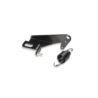Lokar Throttle Cable Bracket; Fits w/Holley Sniper; Stainless Steel; Black Finish;