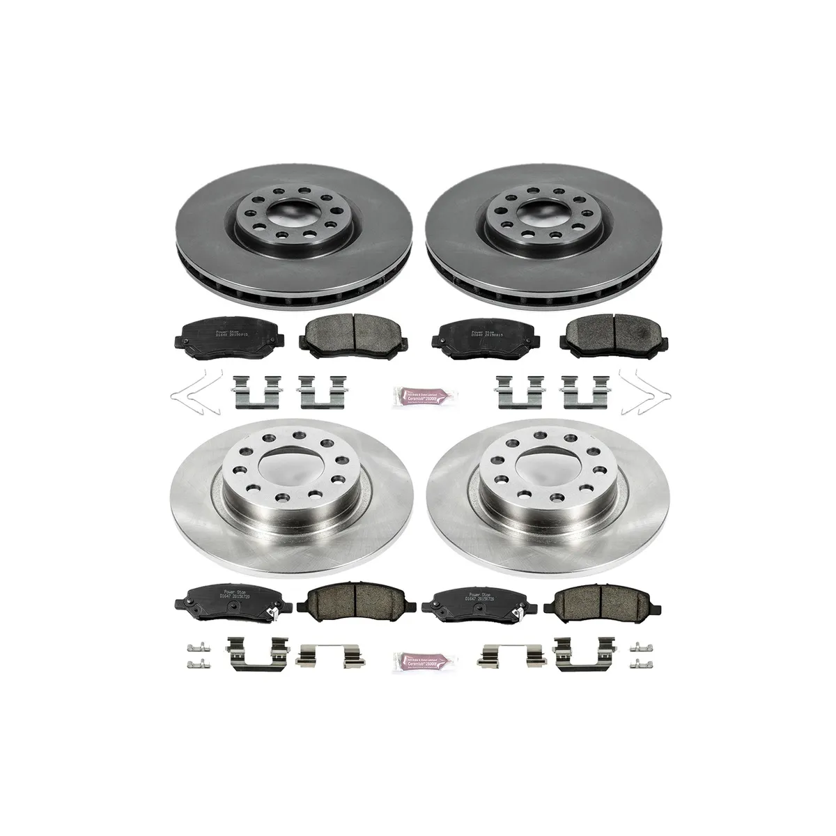 Z17 Direct Replacement Kit: Rotors; Ceramic Pads W/Hardware product image