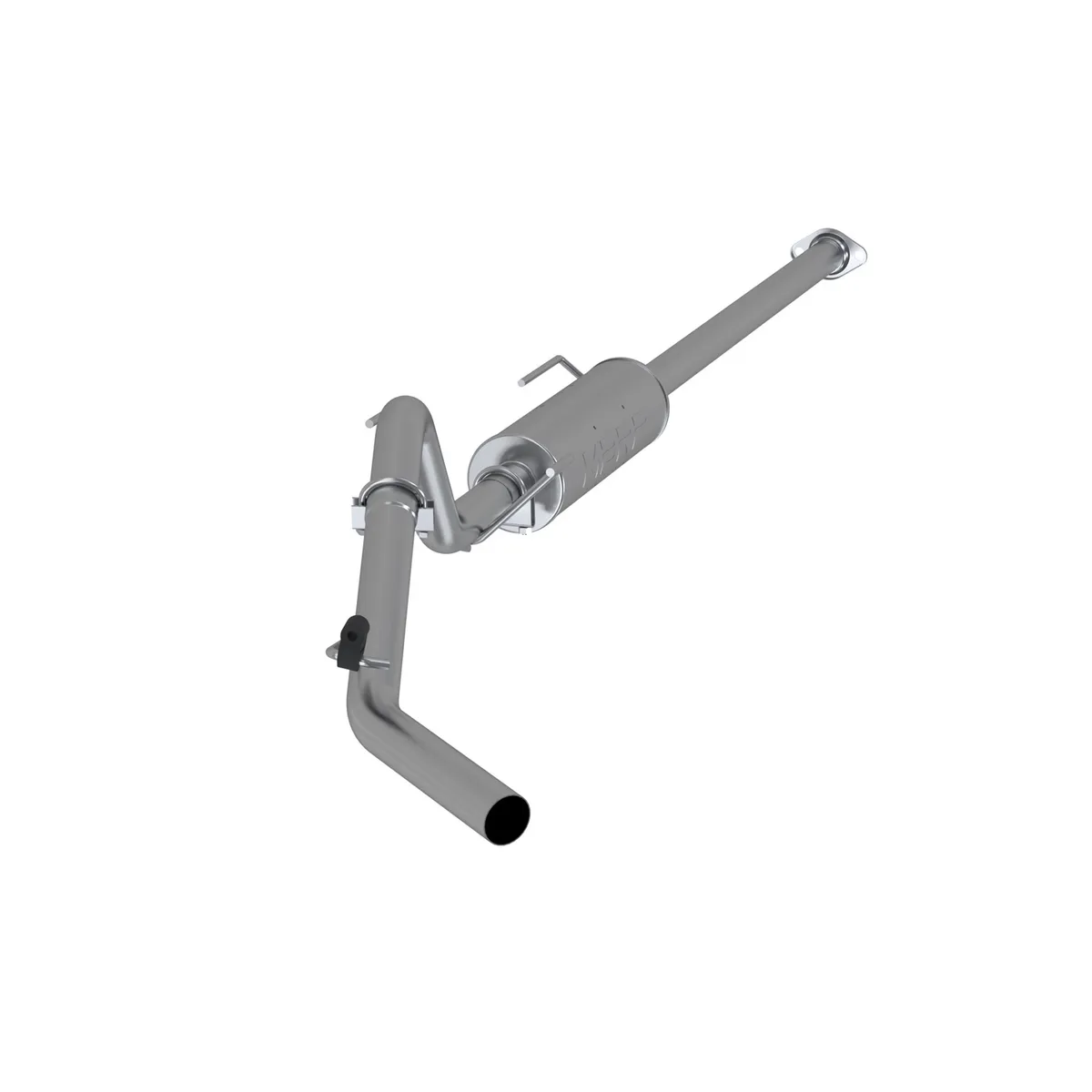 Armor Lite Cat Back Exhaust System; 2.5 in.; Incl. Extension Pipe/Muffler/Over Axle Pipe/Tailpipe/Hardware; No Tip Incl.; Single Side Exit; Aluminized; product image