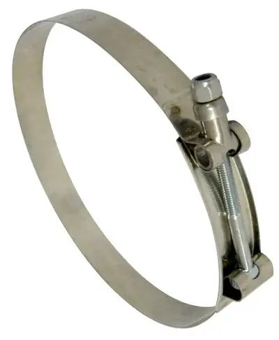 Pacific Performance Engineering 6.00 Inch T-Bolt Clamp Range 155-147MM Stainless Steel 6.0 Inch ID Use On 5.50 Inch ID Hose PPE Diesel