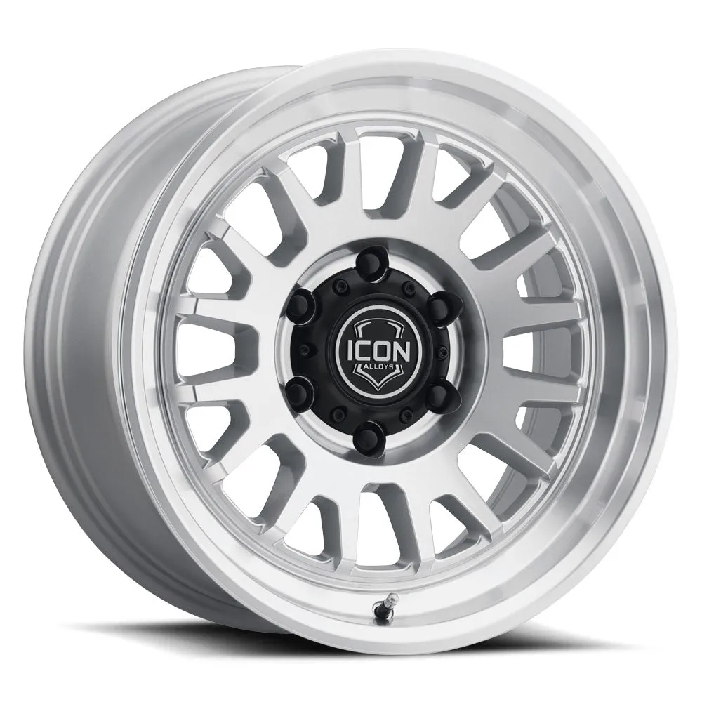 Icon Alloys Anza Silver Machined 17 x 8.5 / 6 x 5.5 / 0mm / 4.75in Backspace product image