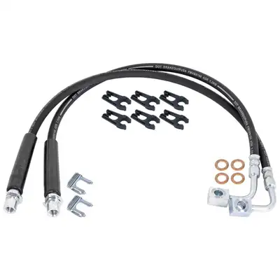 aFe Power Gladiator Extended Rear Braided Brake Hose Kit For 20-Pres Jeep Gladiator JT RockJock 4x4