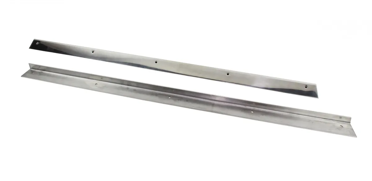 Jeep CJ5 Rocker Guards Pair 55-83 CJ5 Polished Silver Kentrol product image