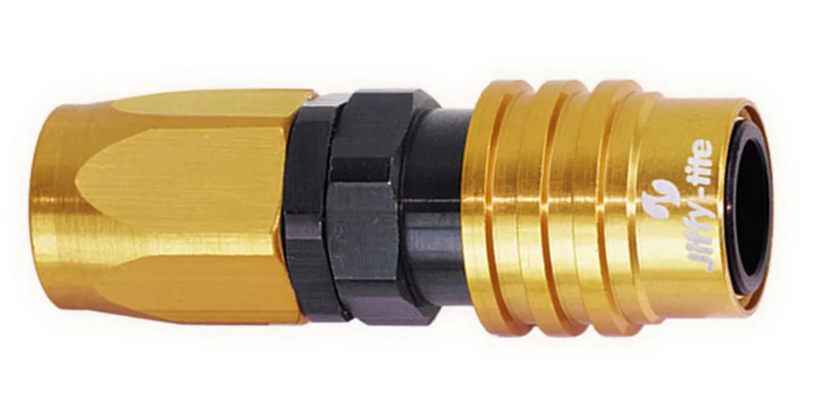 jiffytite Q/R #6 Str Hose End Socket Valved