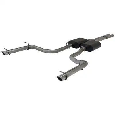 Flowmaster 11-13 Dodge Charger R/T Chrysler 300 C 5.7L Incl. AWD 2.50in Mandrel Bent Tubing Super 40 Series Mufflers Scavenger X-Pipe Brushed Stainless Tips American Thunder DOR 409S Stainless Steel