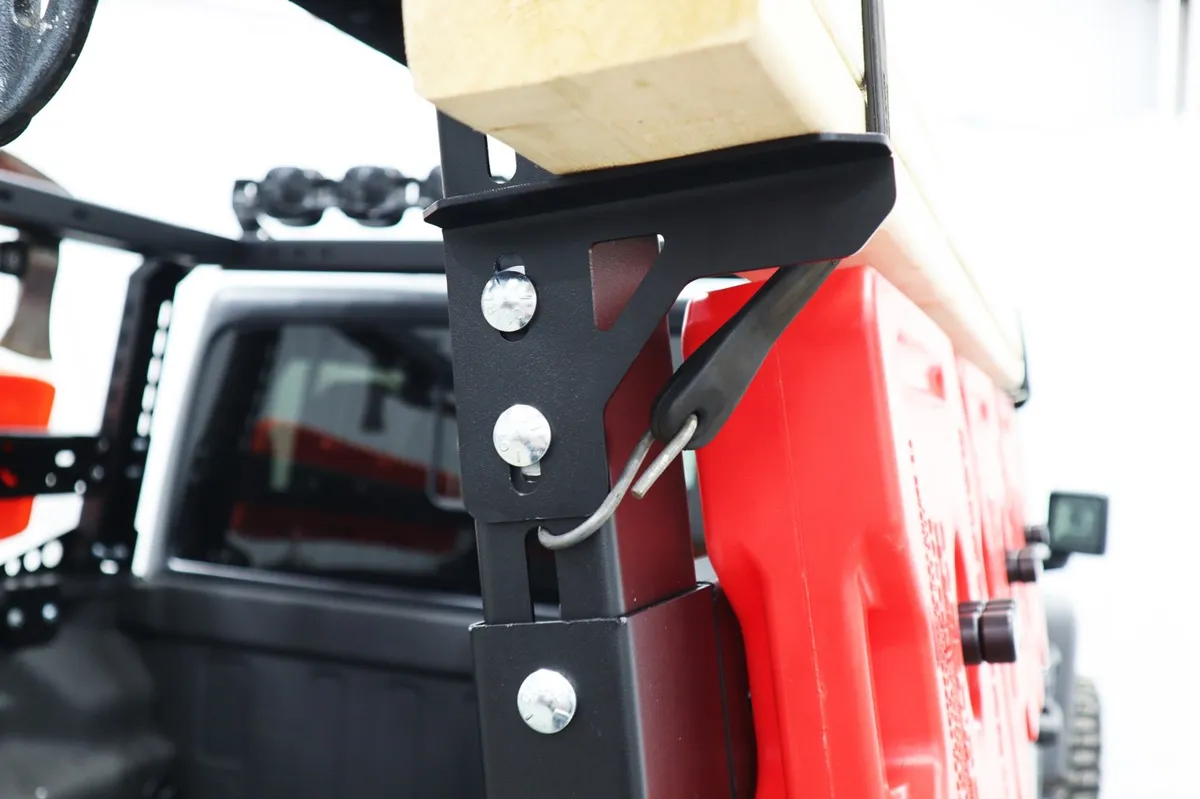 LOD Black Ops Bed Rack Load Bar Tie Downs (Black Powder Coated) product image