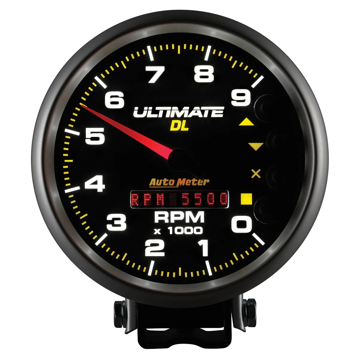 Gauge, Tach, 5", 9k RPM, Pedestal, Datalogging, Ultimate DL Playback, Black product image