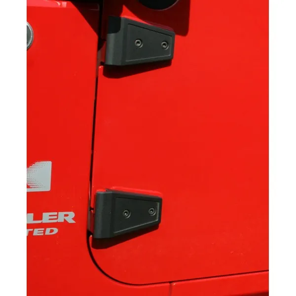 Rugged Ridge Hood Hinge Coverstextured Blackjk Wrangler 0716 2DR