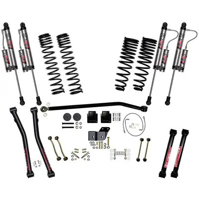 Skyjacker 4.5 in. Lift Kit. Gladiator JT Rubicon. Gas Will Not Fit Diesel Models. Will Not Fit Mojave Models.