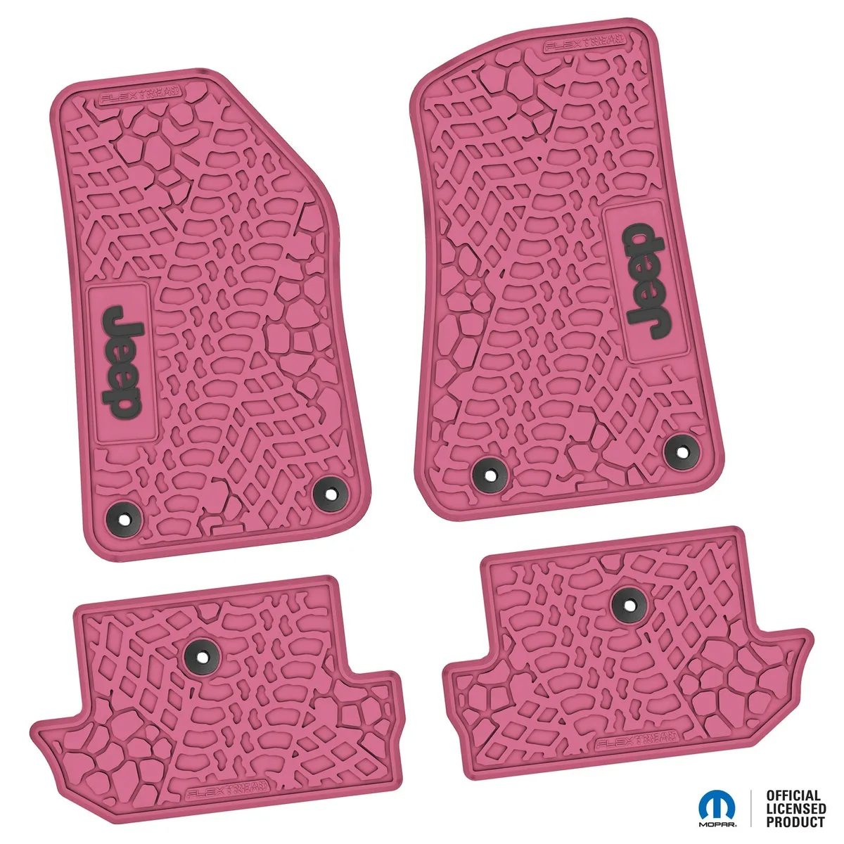 18-24 Jeep JL 2 Dr Front and RearTire Tread/Scorched Earth Scene w/ JEEP Insert - Black w/ Tan Insert product image